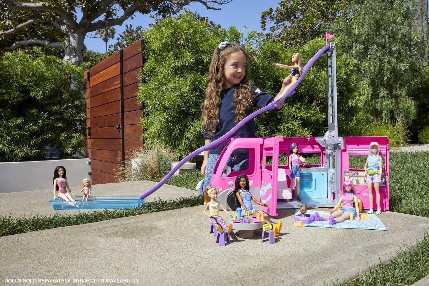 Barbie Dream Camper Vehicle Playset Ages 3 Walmart