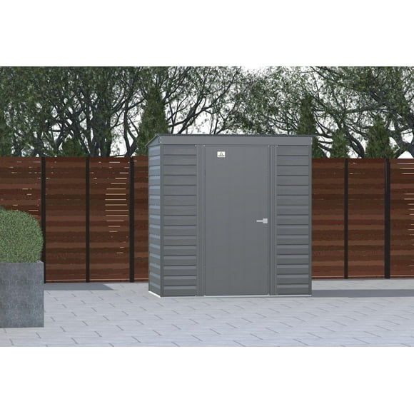 Arrow Select 6 x 4 x 6 ft Grey Shed