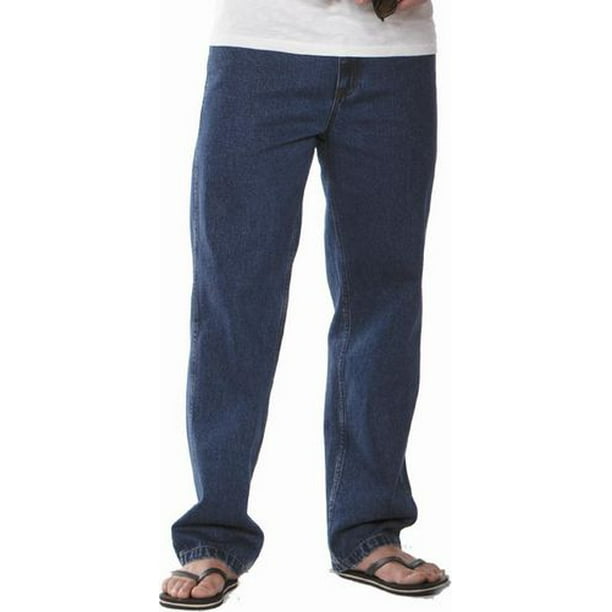George Straight Leg Jeans - Medium Blue