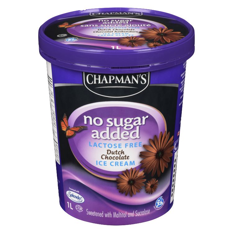 Chapman's No Sugar Added/Lactose Free Dutch Chocolate Ice Cream