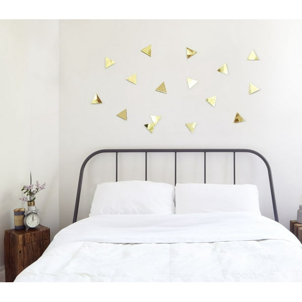 Stickers autocollants pour tête de lit Triangles Modernes pour chambre