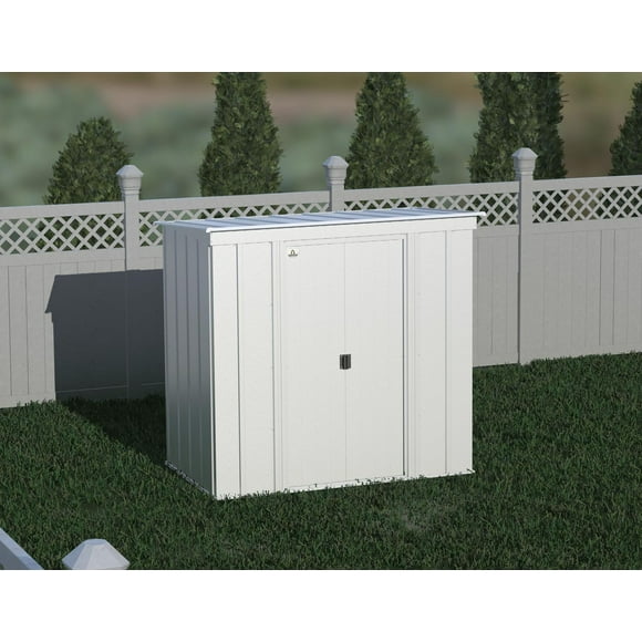 Arrow 6 x 4 x 6 ft Light Grey Shed