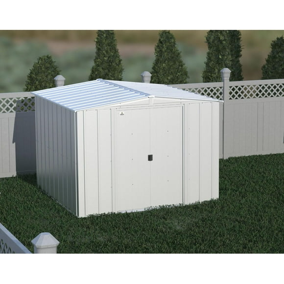 Arrow 8 x 8 x 6 ft Light Grey Shed