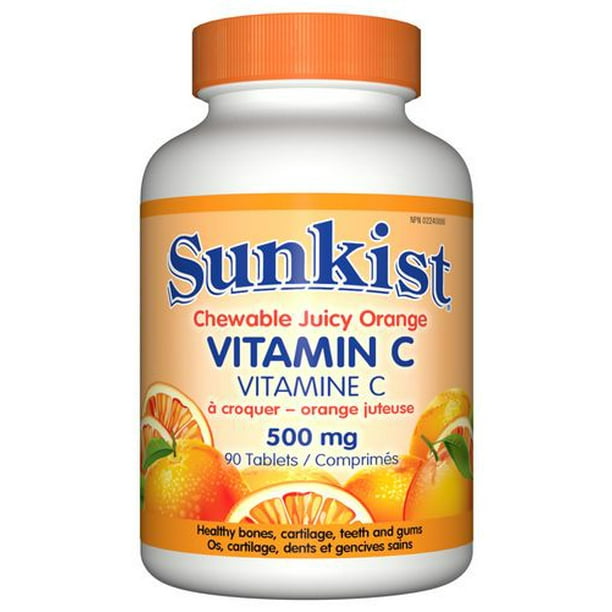 SunkistMD Vitamine C à croquer, 500 mg