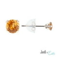 thumbnail image 1 of 10kt Yellow Gold 3 mm genuine citrine stud Earrings, 1 of 1