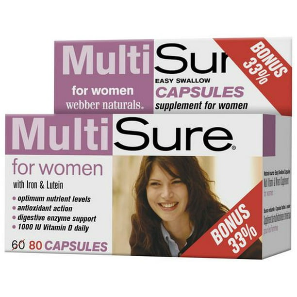 Webber Naturals® MultiSure® for Women, Easy Swallow Multivitamin, 60