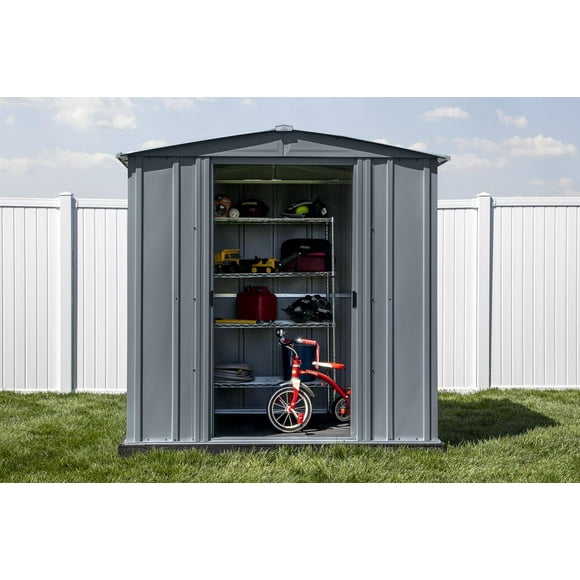 Arrow 6 x 7 x 6 ft Charcoal Shed