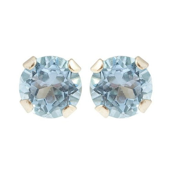 Boucles d’oreilles en or 10 ct de topaze bleu