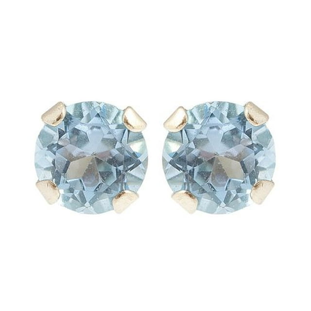 Boucles d’oreilles en or 10 ct de topaze bleu