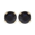 thumbnail image 1 of 10kt Yellow Gold 3 mm genuine Sapphire stud Earrings, 1 of 1
