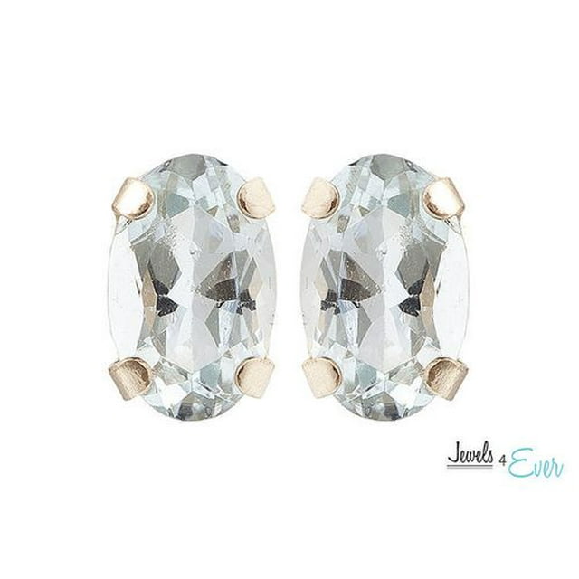 Boucles d’oreilles en or 10 ct de aigue-marine