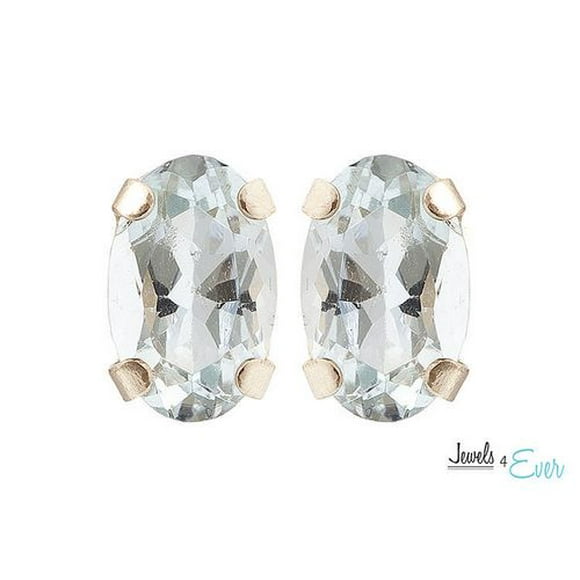 Boucles d’oreilles en or 10 ct de aigue-marine