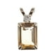 pendentif citrine et diamant d'or 14 ct – image 1 sur 2