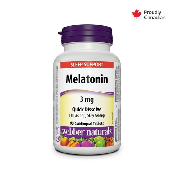 Webber Naturals® Melatonin Quick Dissolve, 3 mg