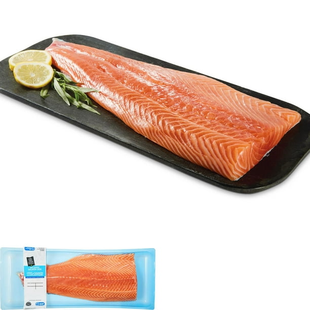 Côté de saumon de l'Atlantique Mon marché fraîcheur, 1 morceaux, 0,68 - 1,35 kg
