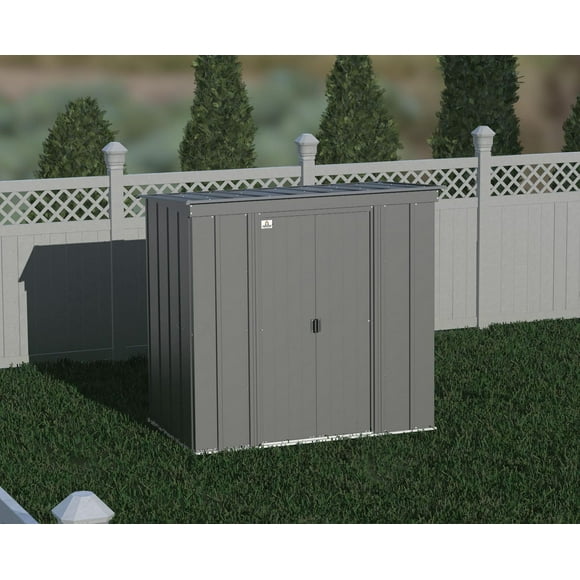Arrow 6 x 4 x 6 ft Grey Shed