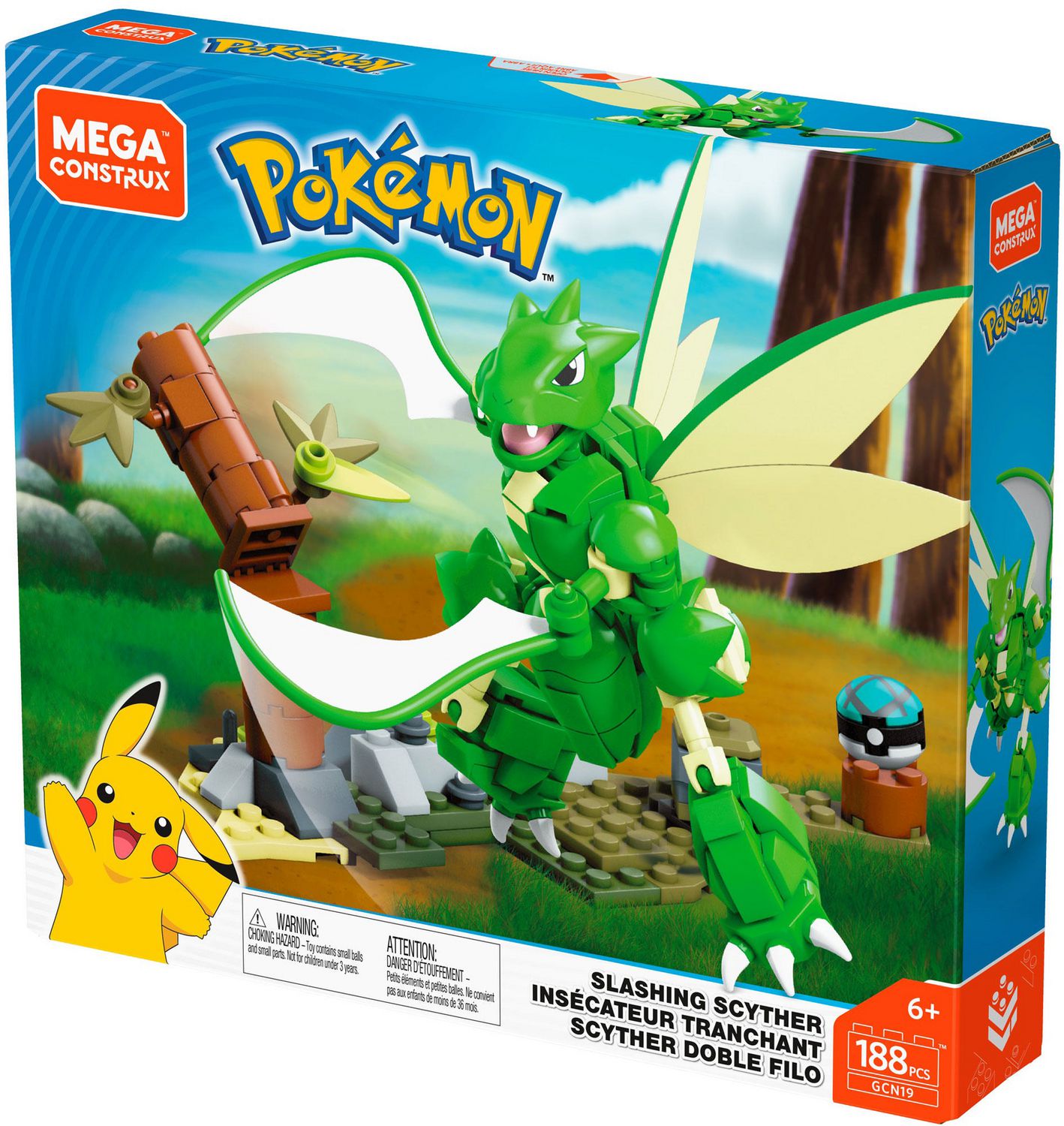 MEGA Construx Pokemon Slashing Scyther Set GCN19 188 Pcs for sale online 