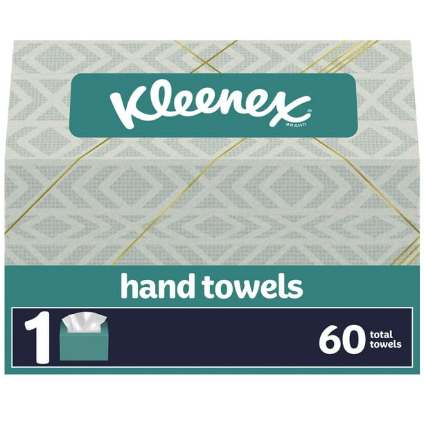 Kleenex Disposable Hand Paper Towels, 60 Count, 1 box, 60 Count