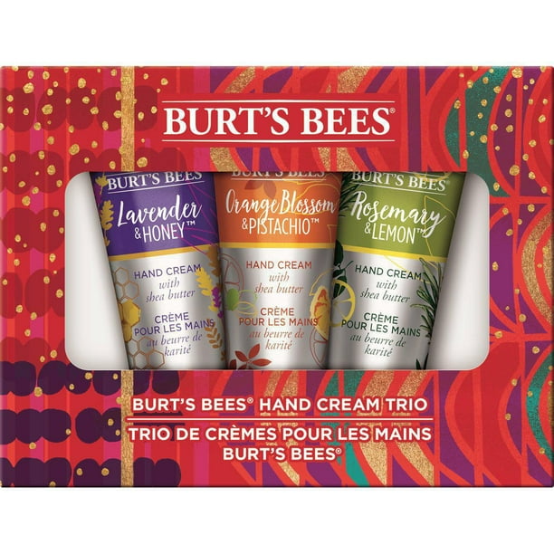 Burt's Bees Hand Cream Trio Holiday Gift Set- Shea Butter Hand Creams ...