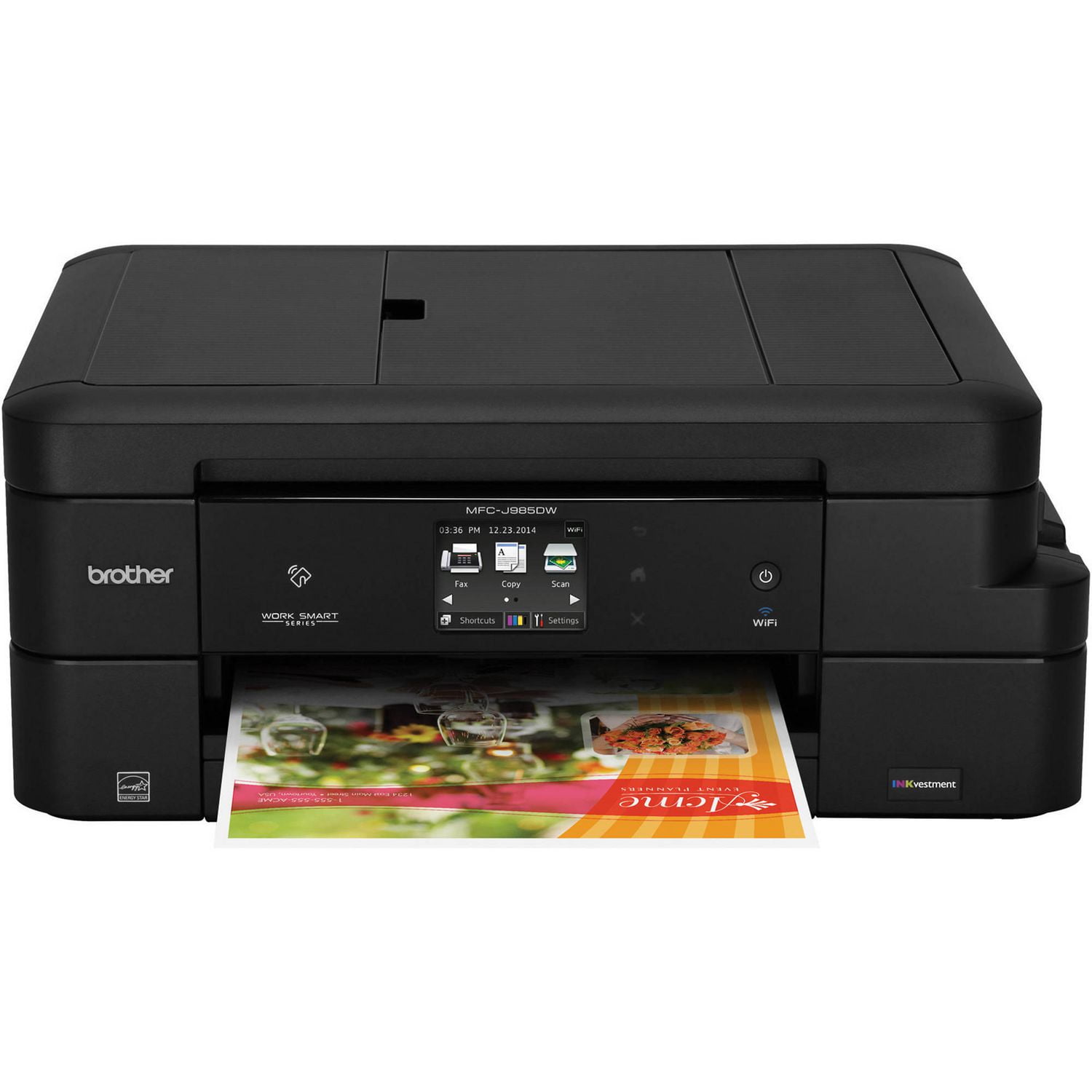 Brother Mfc J985dw All In One Multifunction Color Inkjet Printer Walmart Canada 0768