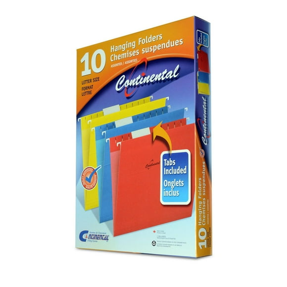 Assorted Color Letter Size Hanging Folders, Hanging File Folder