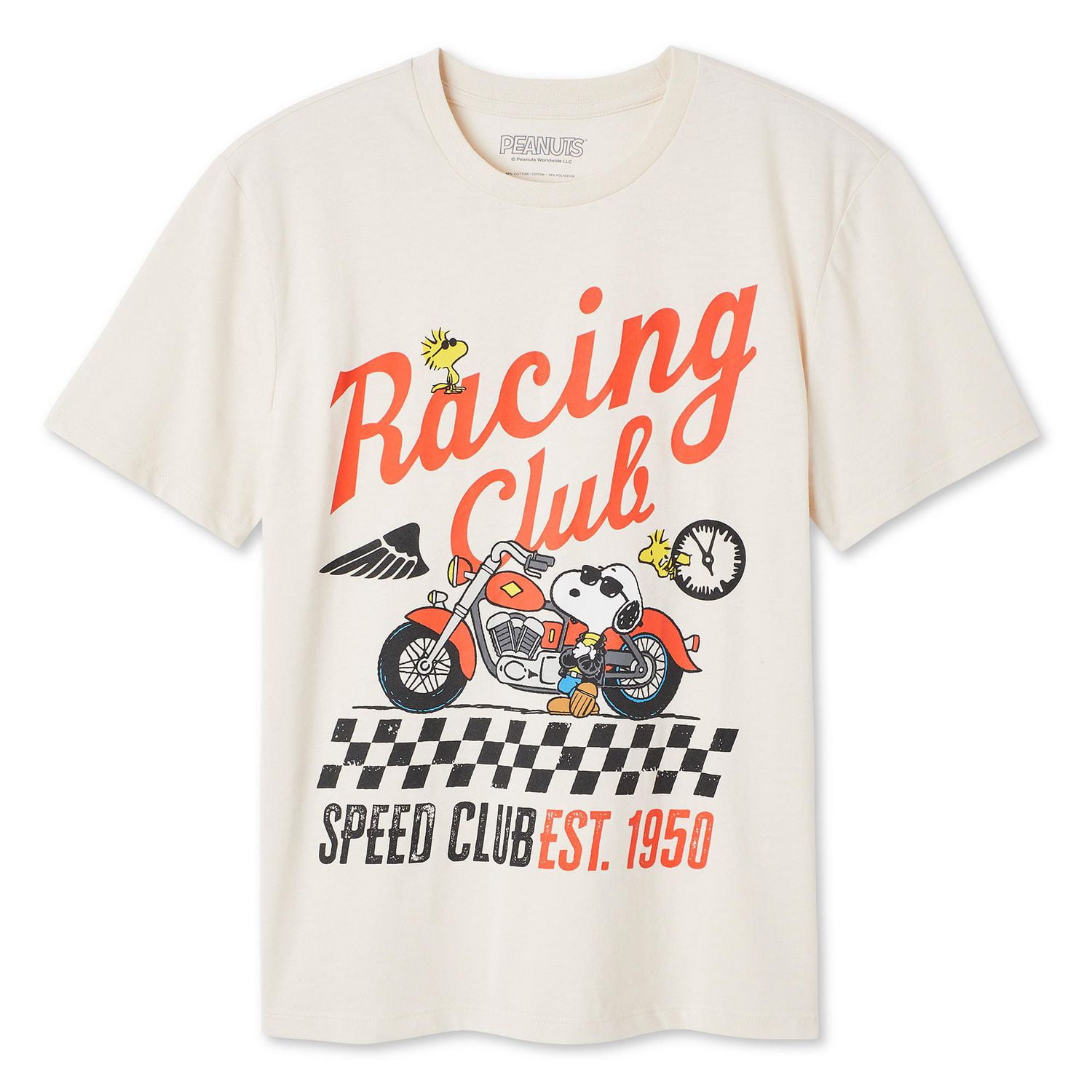 Peanuts Women's Snoopy Short Sleeve Tee, Sizes XS-XL