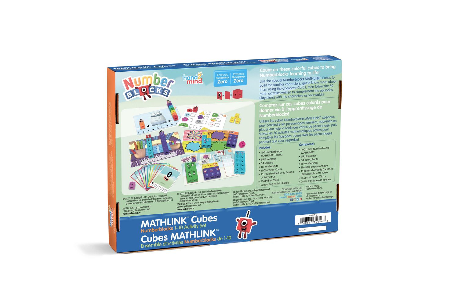 Learning Resources MathLink Cubes Numberblocks 1-10 Activity Set