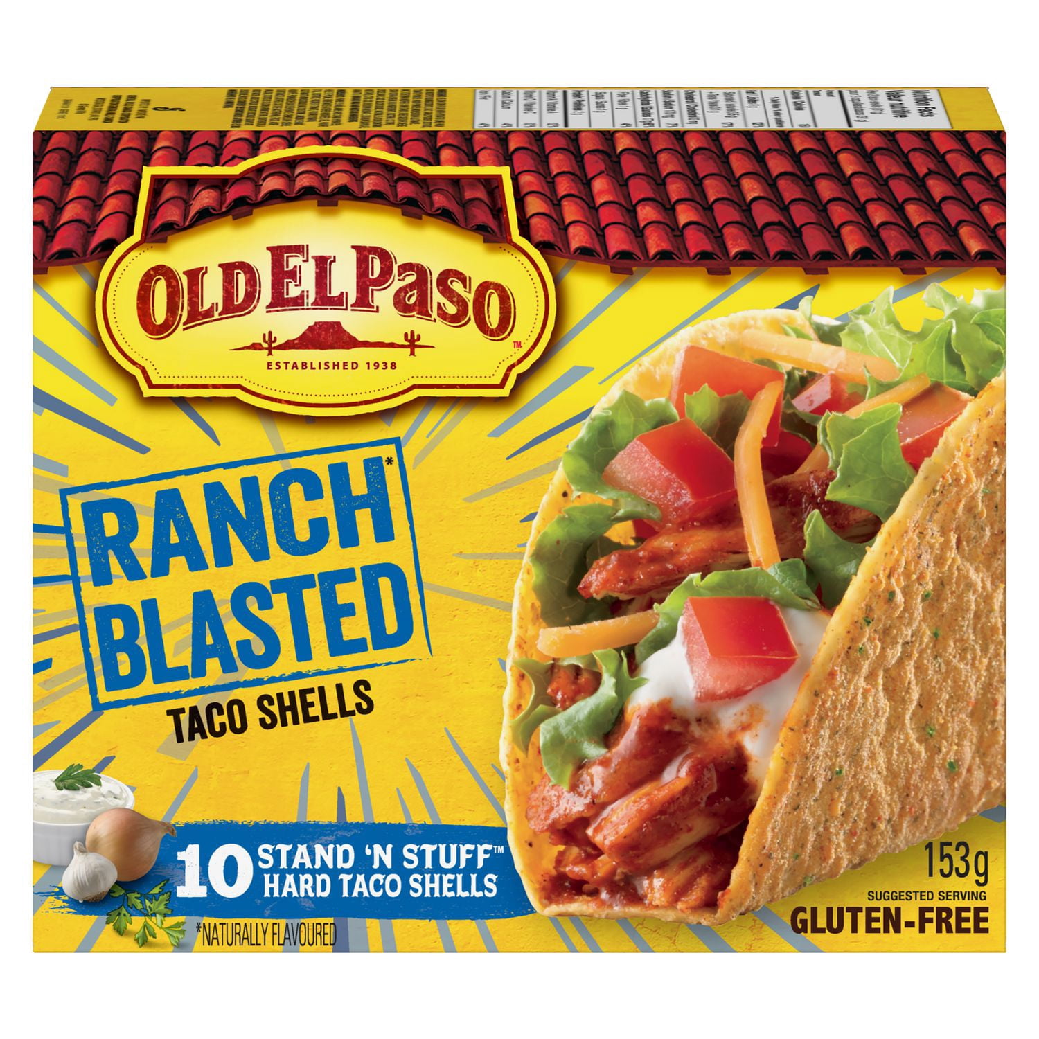 Old El Paso Gluten Free Ranch Blasted Stand N Stuff Taco Shells