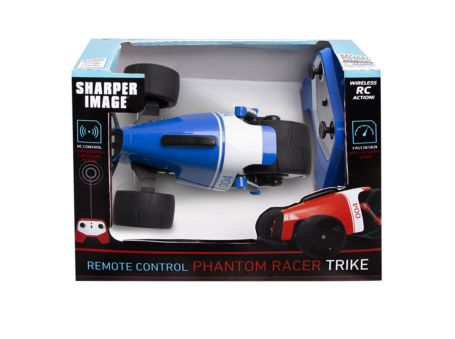 The Black Series Wireless Remote Control Phantom Racer Trike In Box Blue Good 