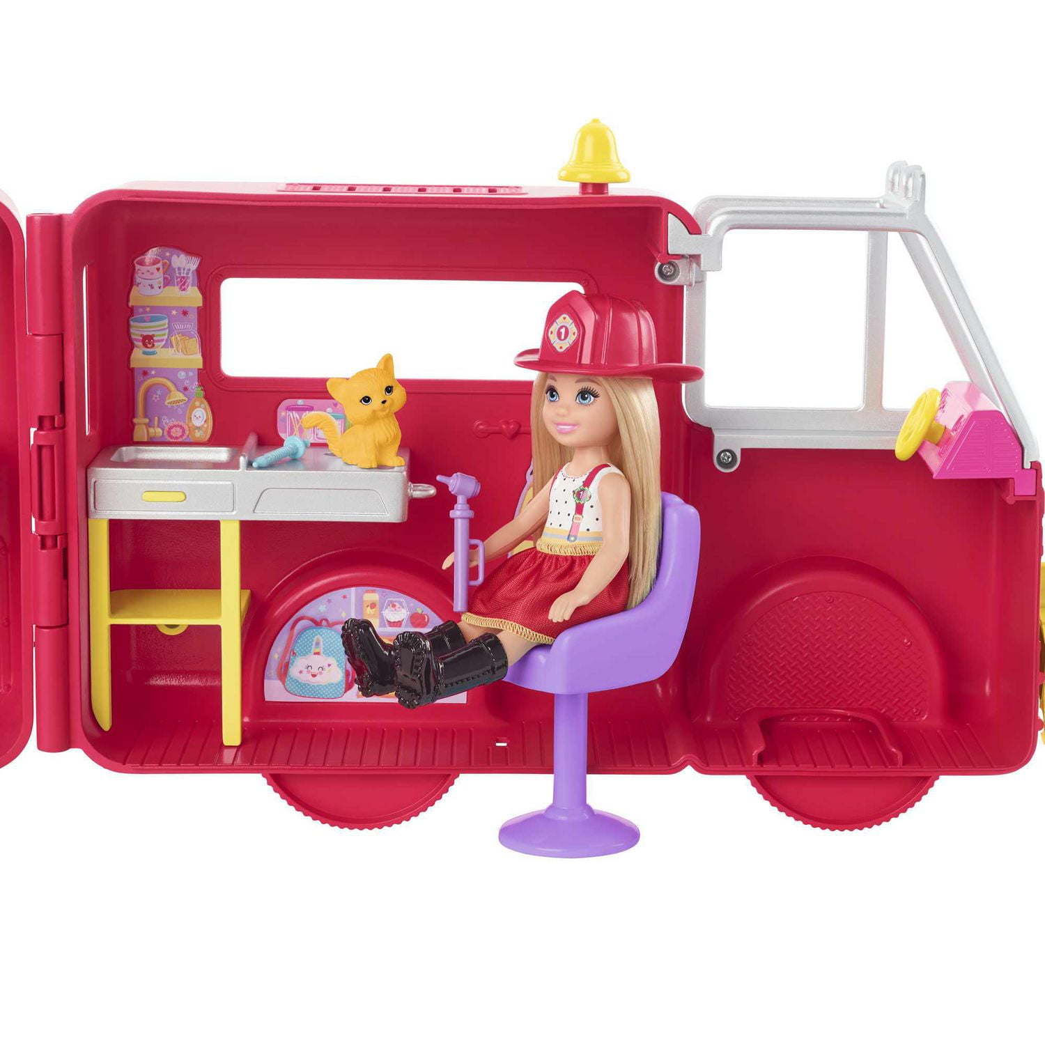 Barbie Chelsea Fire Truck Vehicle Walmart