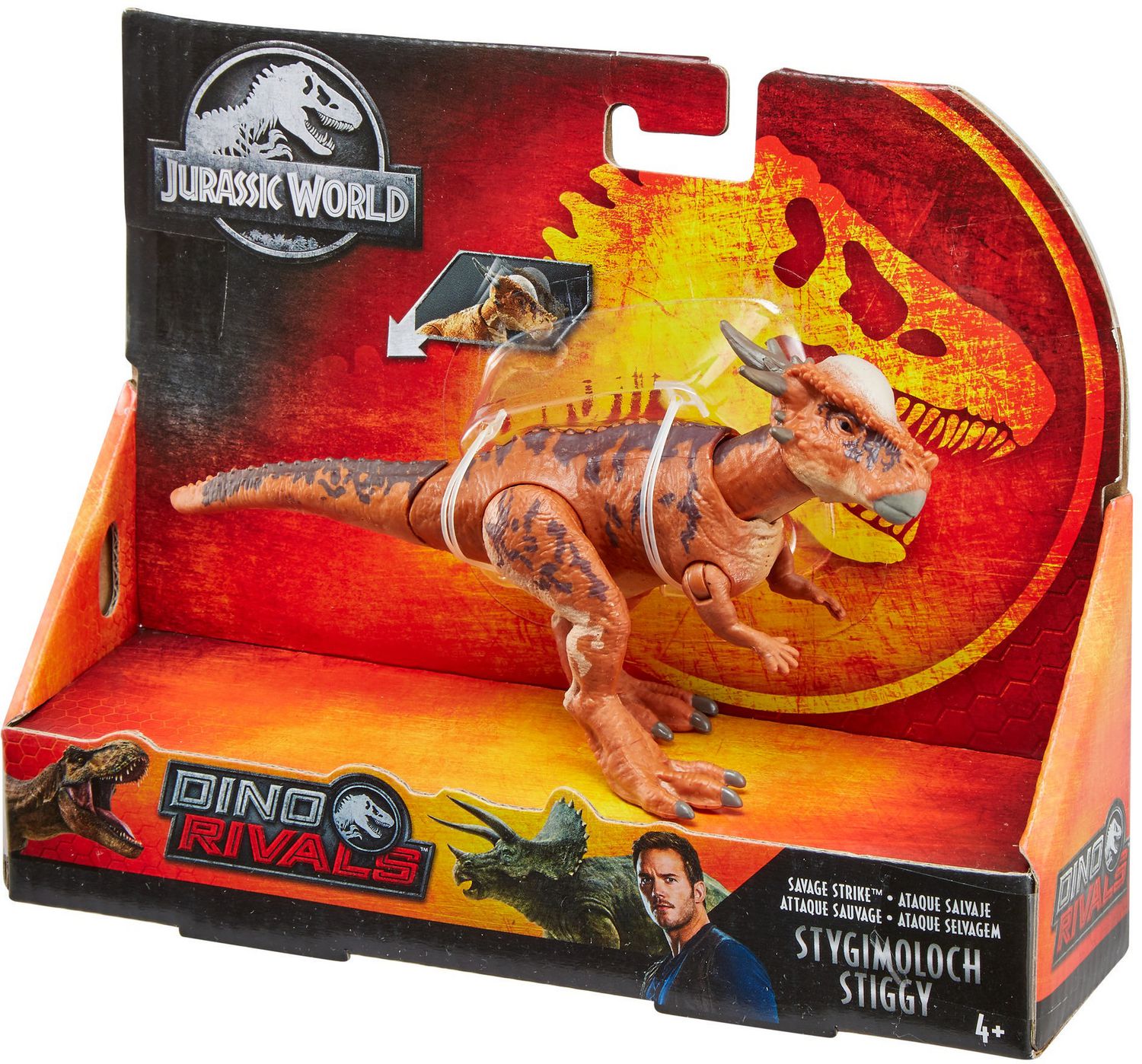 Jurassic World Attaque Sauvage figurine dinosaure articulé Stygimoloch GNK14 jouet pour enfant 