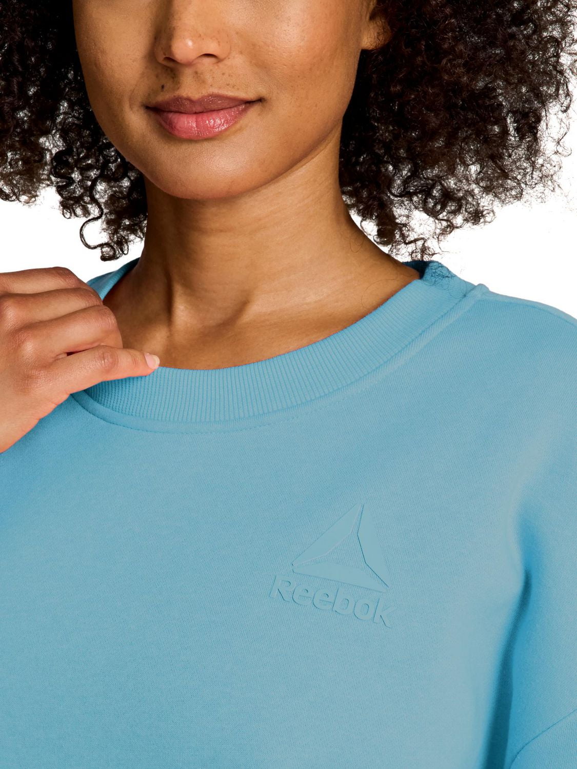 Reebok sweat à capuche ras du cou surdimensionné Weekender pour femme Tailles XS-2XL