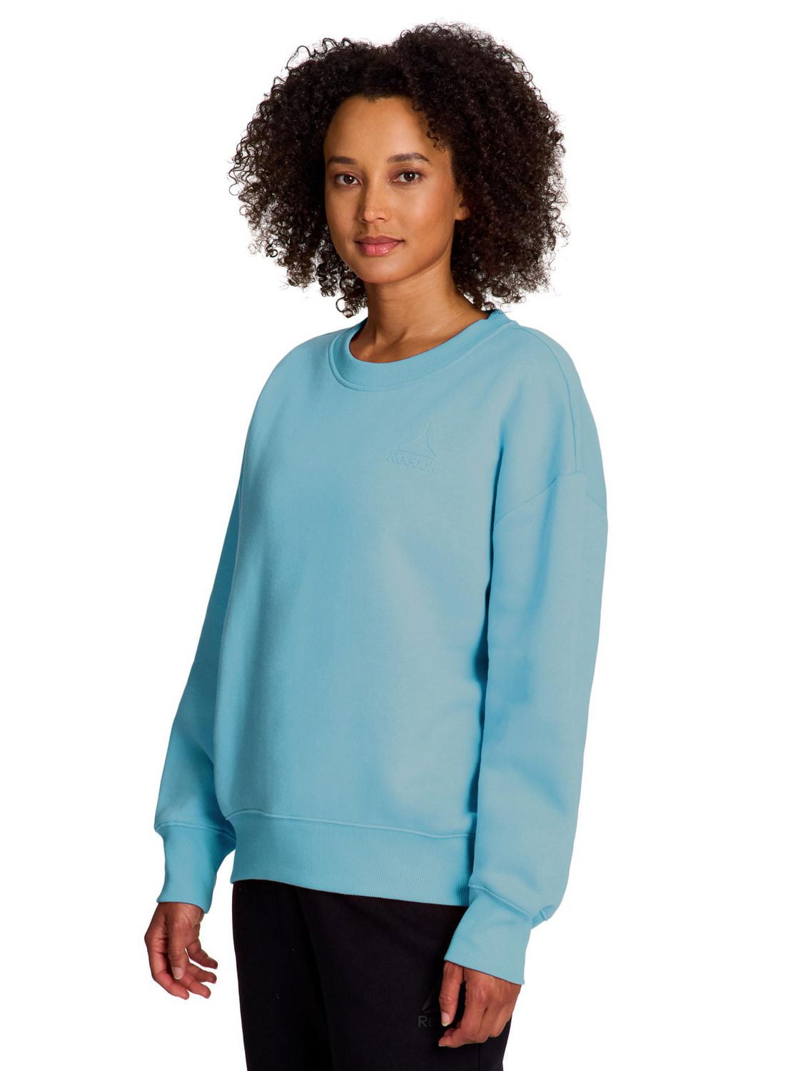 Reebok sweat à capuche ras du cou surdimensionné Weekender pour femme Tailles XS-2XL