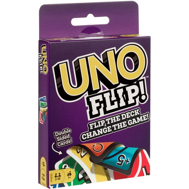 Mattel Games UNO Flip! Card Game for Kids, Adults & Family Night with  Double-Sided Cards in Collectible Storage Tin ( Exclusive)