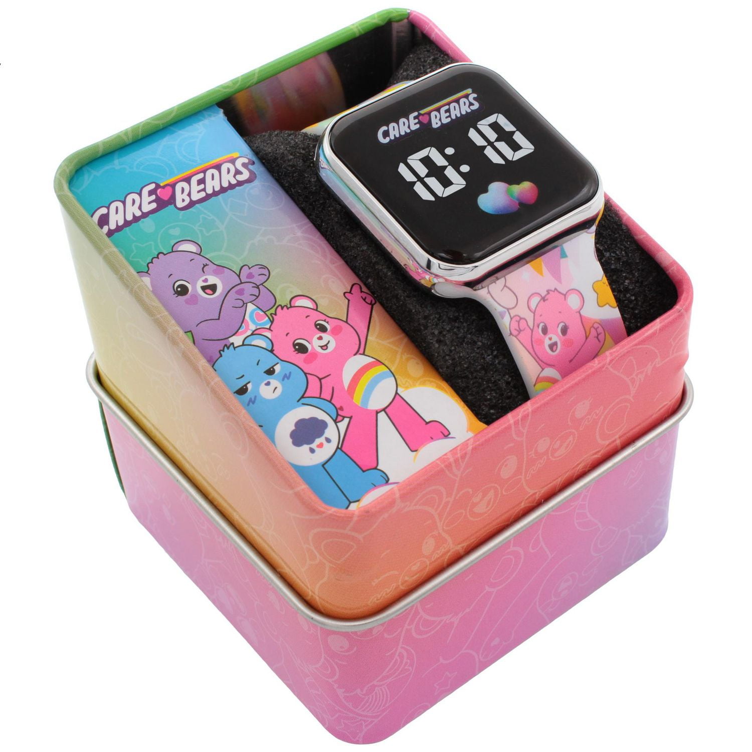 Care Bears Kids LED Watch – Digital Display with Collectible Gift Tin