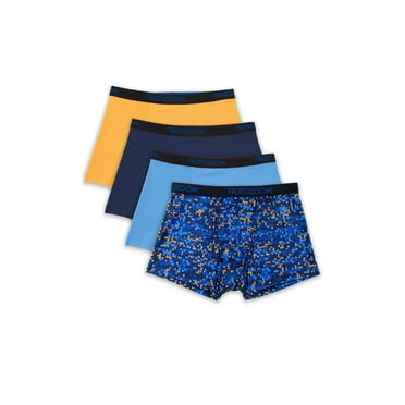 Boys' Breathable Micro-Mesh Assorted Short Leg Boxer Brief, 4 Pack