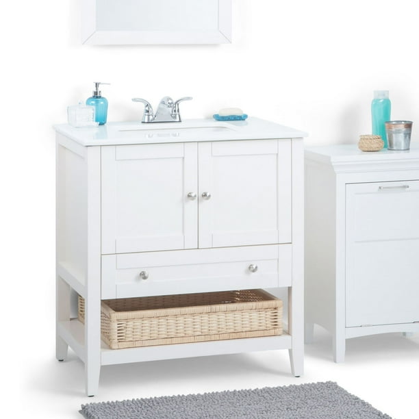 Meuble de Rangement Salle de Bain Meuble Colonne sur Pied avec Rangement à  5 Niveaux Organisateur de Rangement 37 x 37 x 160 cm Blanc - Costway