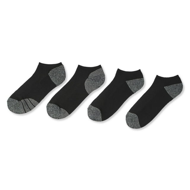 Athletic Works Men's Low Cut Socks 4-Pack