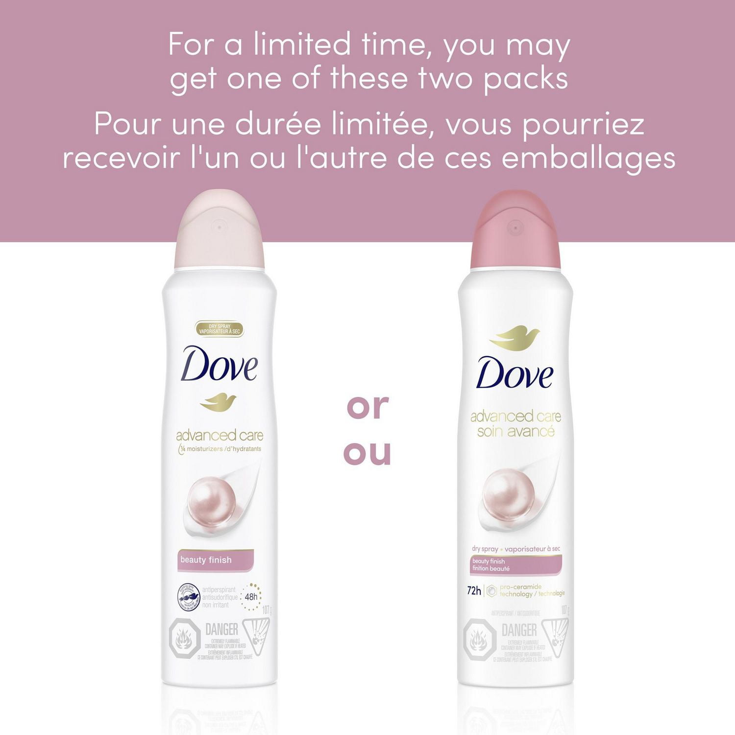 Dove antiperspirant dry discount spray