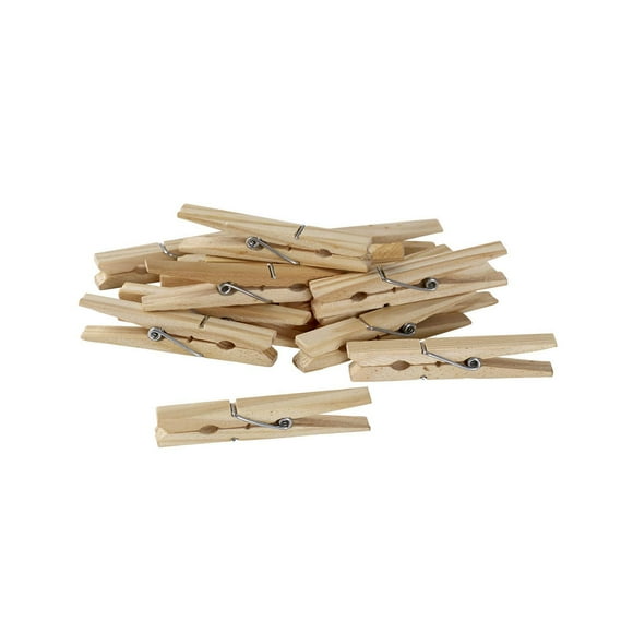 neatfreak! 50 Wood Clothes Pins, Set of 50