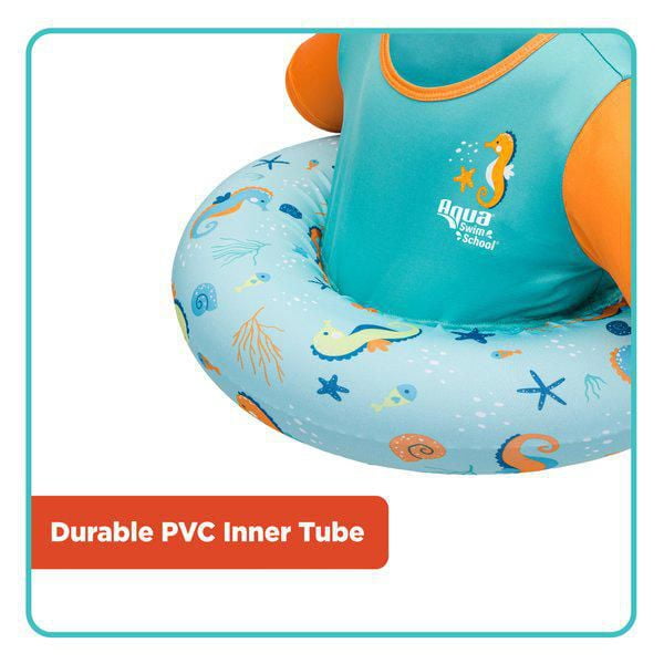 SwimSchool Premium Tot Trainer with Adjustable Safety Strap, Blue