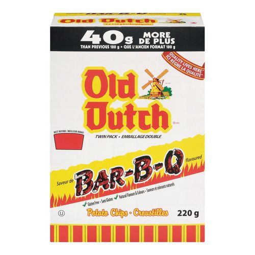 Old Dutch Twin Pack BBQ Potato Chips Walmart Canada