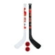 Franklin Sports LNH Ensemble de bâton de hockey miniature pour joueur des Flames de Calgary, 2 bâtons and 2 balles Bâton de joueur MH Ensemble – image 2 sur 2