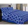 thumbnail image 1 of Ensemble de draps imprimées 4 pièces Holbrooke Bleu, 1 of 2