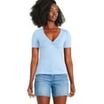 thumbnail image 1 of George Women's Knot Front Tee, 1 of 6
