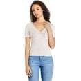 thumbnail image 1 of George Women's Knot Front Tee, 1 of 6