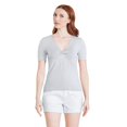 thumbnail image 1 of George Women's Knot Front Tee, 1 of 6