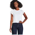 thumbnail image 1 of George Women's Flutter Sleeve Tee, 1 of 6
