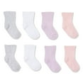 thumbnail image 1 of George Baby Girls' Rib Crew Socks 8-Pack, 1 of 1