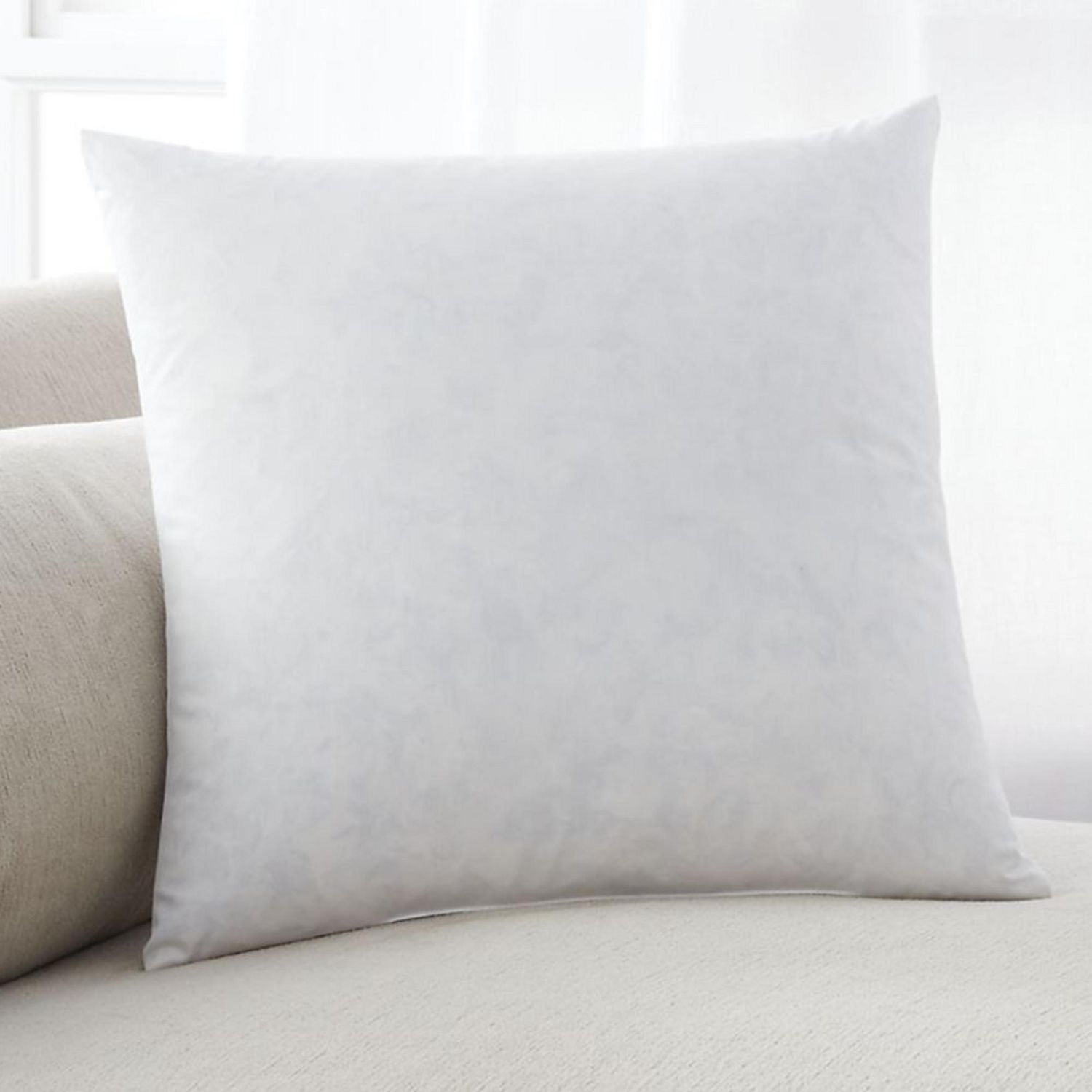 Millano Feather Filled 100 Cotton Pillow Insert 20 X 20